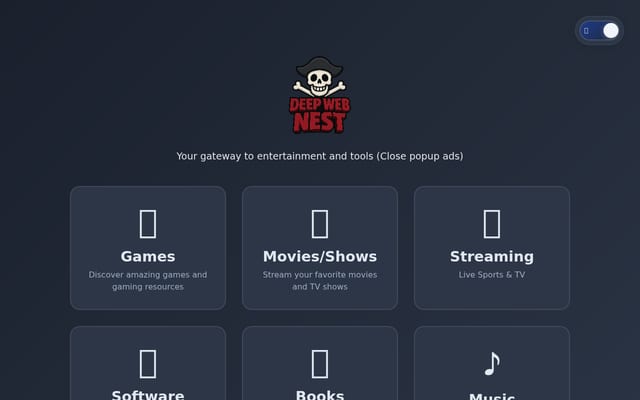 Screenshot of deepwebnest.com