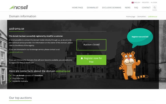 Screenshot of azdrama.se