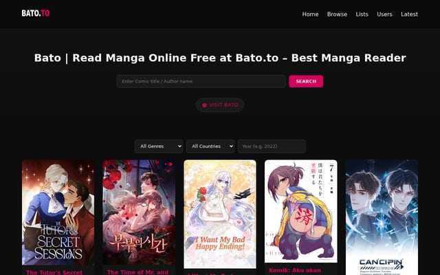 Screenshot of bato.onl