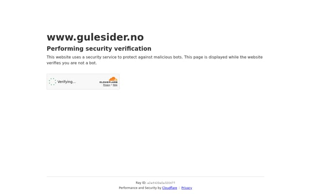Screenshot of gulesider.no