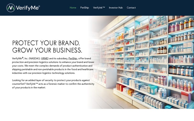 Screenshot of verifyme.com