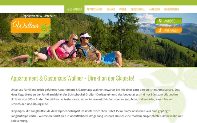Screenshot of haus-wallner.at