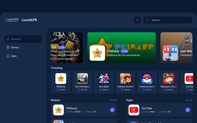 Screenshot of lucidapk.com