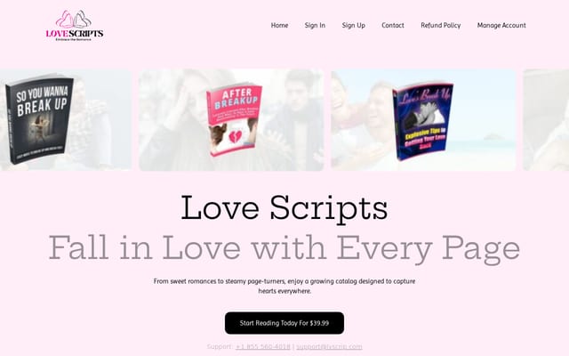 Screenshot of lvscrip.com