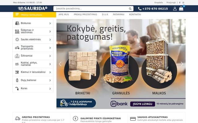 Screenshot of esaurida.lt