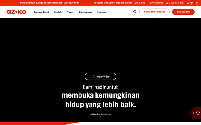 Screenshot of azko.id