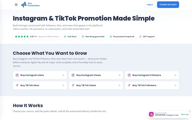 Screenshot of soc-promotion.com