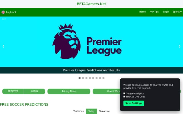 Screenshot of betagamers.net