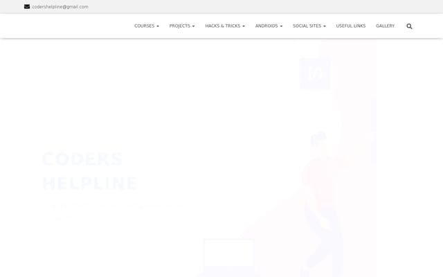 Screenshot of codershelpline.com