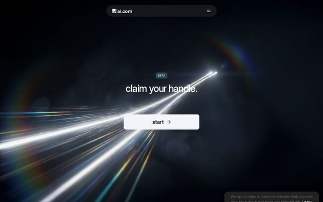 Screenshot of ai.com