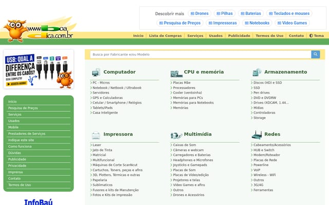 Screenshot of boadica.com.br
