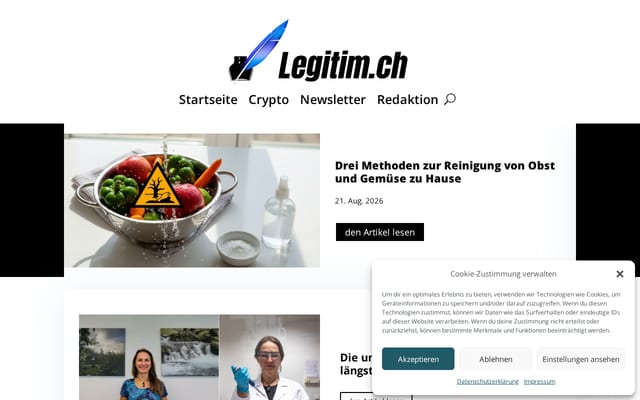 Screenshot of legitim.ch
