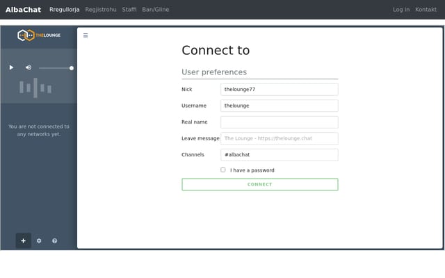 Screenshot of alba-chat.ch