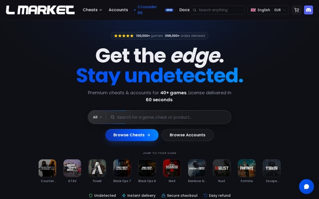 Screenshot of lmarket.fr