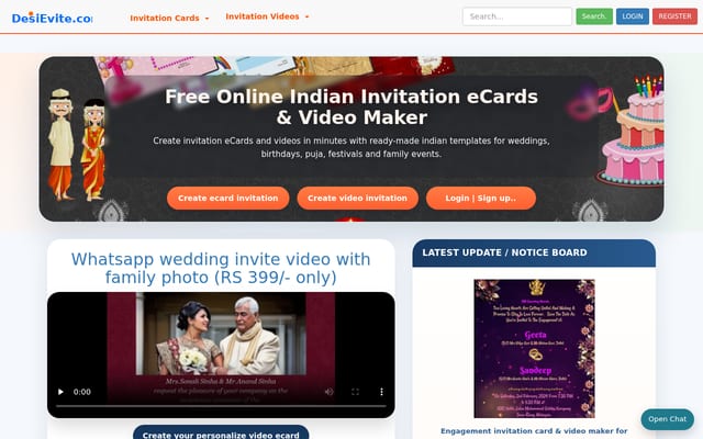 Screenshot of desievite.com
