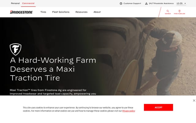 Screenshot of firestoneag.com