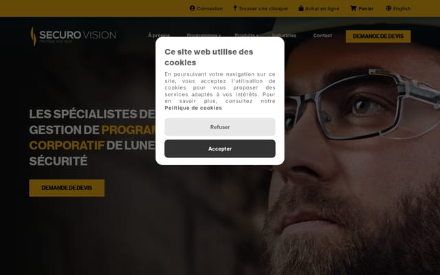 Screenshot of securovision.com
