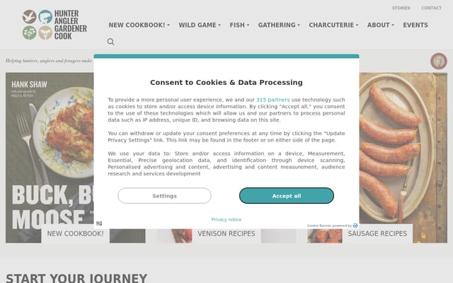 Screenshot of honest-food.net