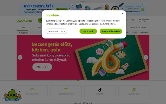 Screenshot of bookline.ro