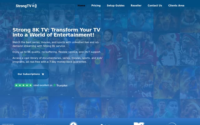 Screenshot of strongtv8k.net