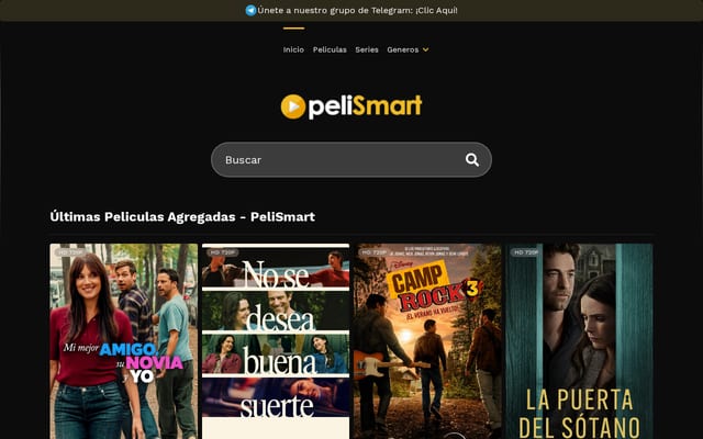 Screenshot of smartpelis.tv
