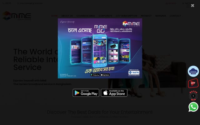 Screenshot of mimebd.com