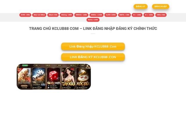 Screenshot of kclub88.net