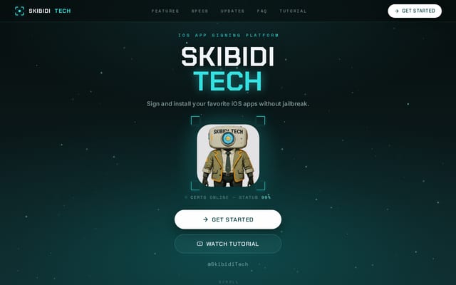 Screenshot of skibiditech.co