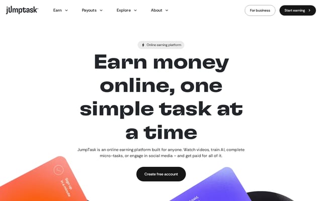 Screenshot of jumptask.io