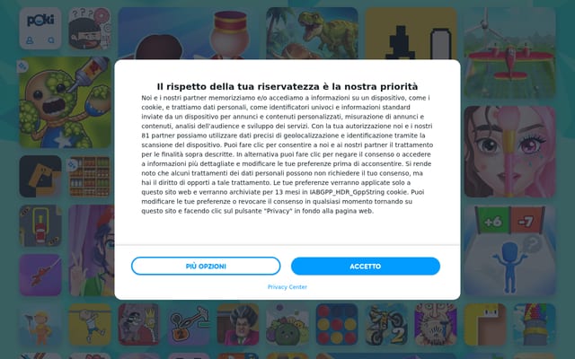 Screenshot of poki.it