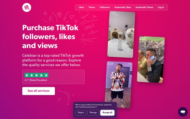Screenshot of celebian.com