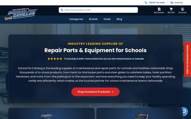 Screenshot of schoolfix.com