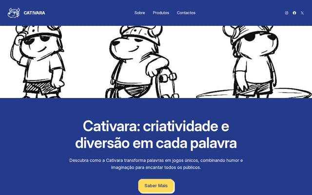 Screenshot of cativara.pt