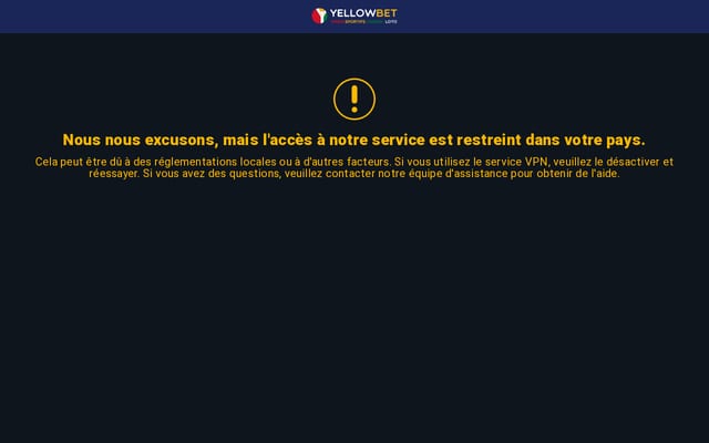 Screenshot of yellowbet.com.gn