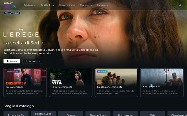 Screenshot of mediaset.it