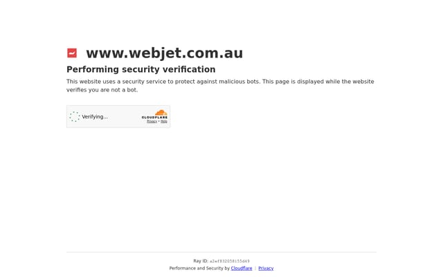 Screenshot of webjet.com.au