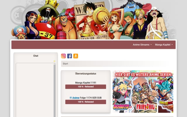 Screenshot of onepiece.tube