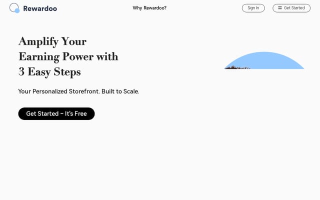 Screenshot of rewardoo.com