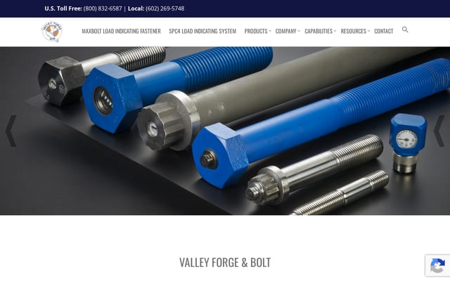Screenshot of vfbolts.com