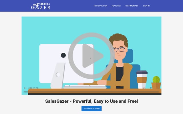 Screenshot of salesgazer.com