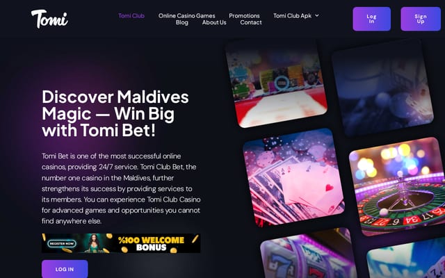 Screenshot of tomibet.org