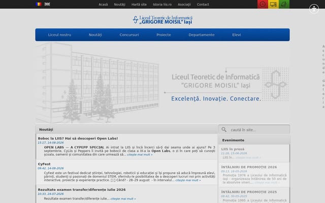 Screenshot of liis.ro