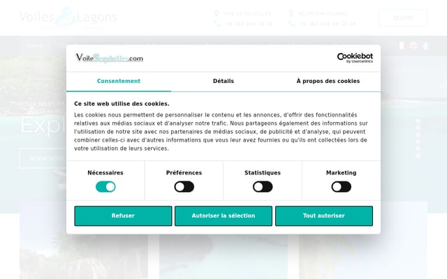 Screenshot of voileseychelles.com