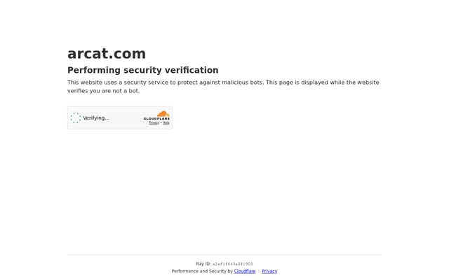 Screenshot of arcat.com