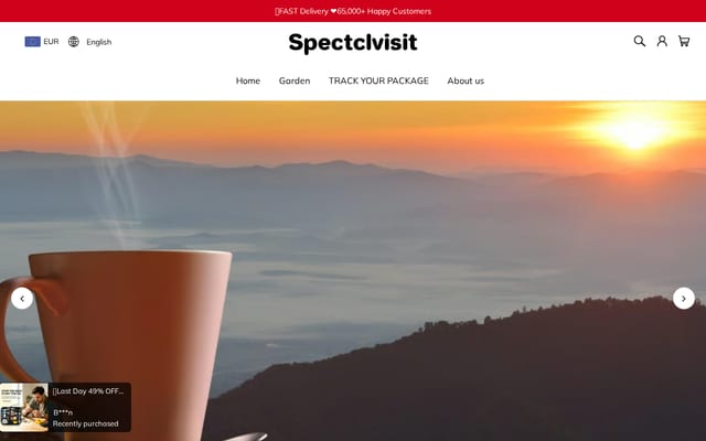 Screenshot of spectclvisit.com