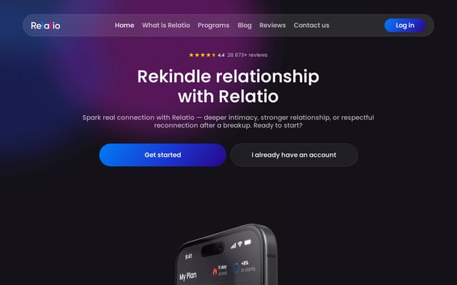 Screenshot of getrelatio.com