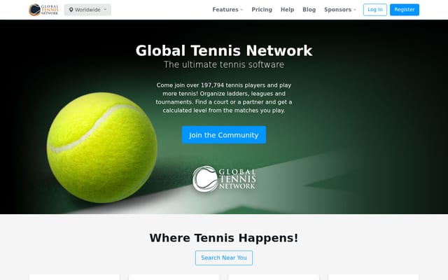 Screenshot of globaltennisnetwork.com