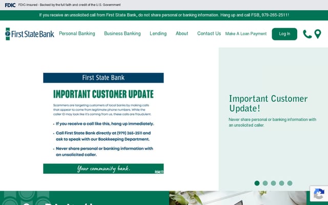 Screenshot of bankatfsb.com