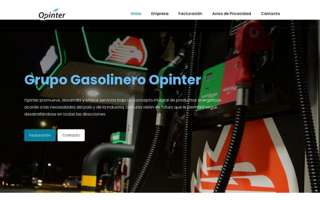 Screenshot of opinter.mx