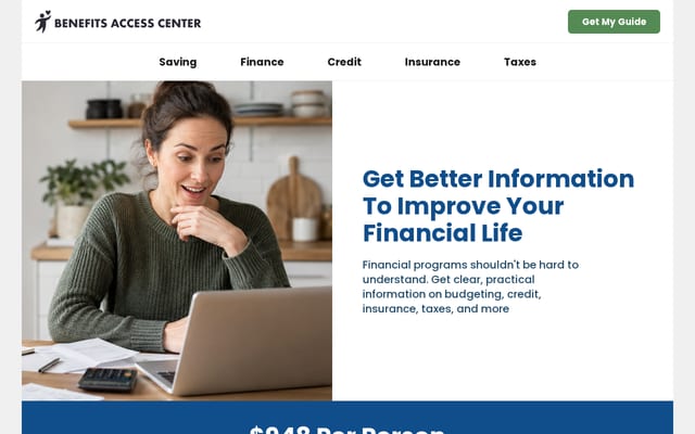 Screenshot of easybenefitsaccess.com